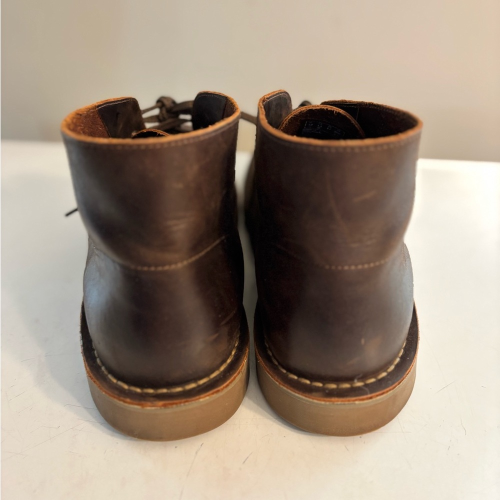 Men's  Clarks Size  13 Brown Leather Chukka Boots - Picture 6 of 8